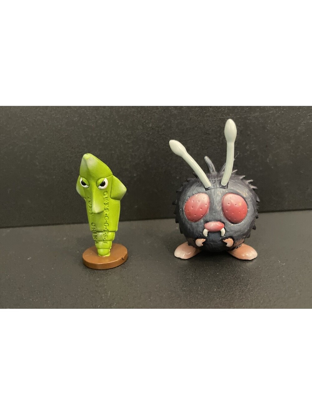 Vintage Pokemon Venonat and Metapod Figure Tomy Nintendo Mini Japan